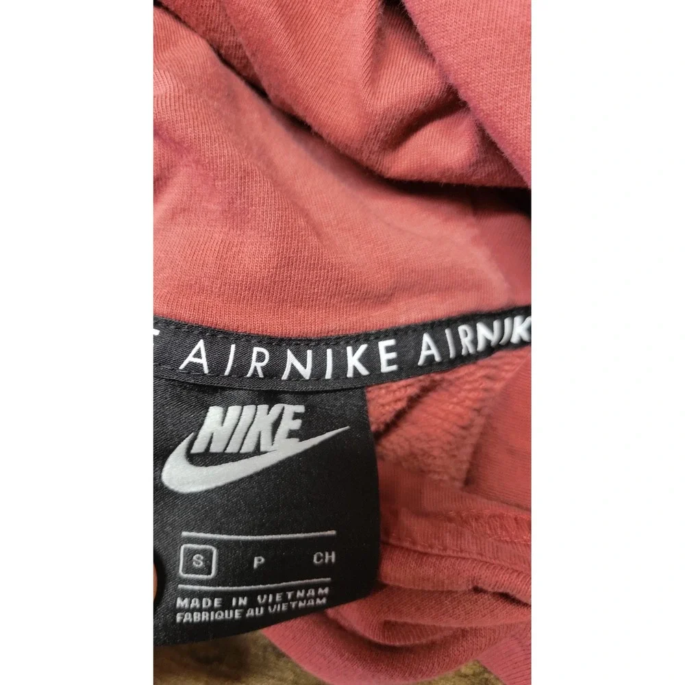 Nike Air‎ Hoodie Womens Small Pullover Sweatshirt Pink Logo Graphic